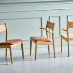 Metal Wood-Grain Chair